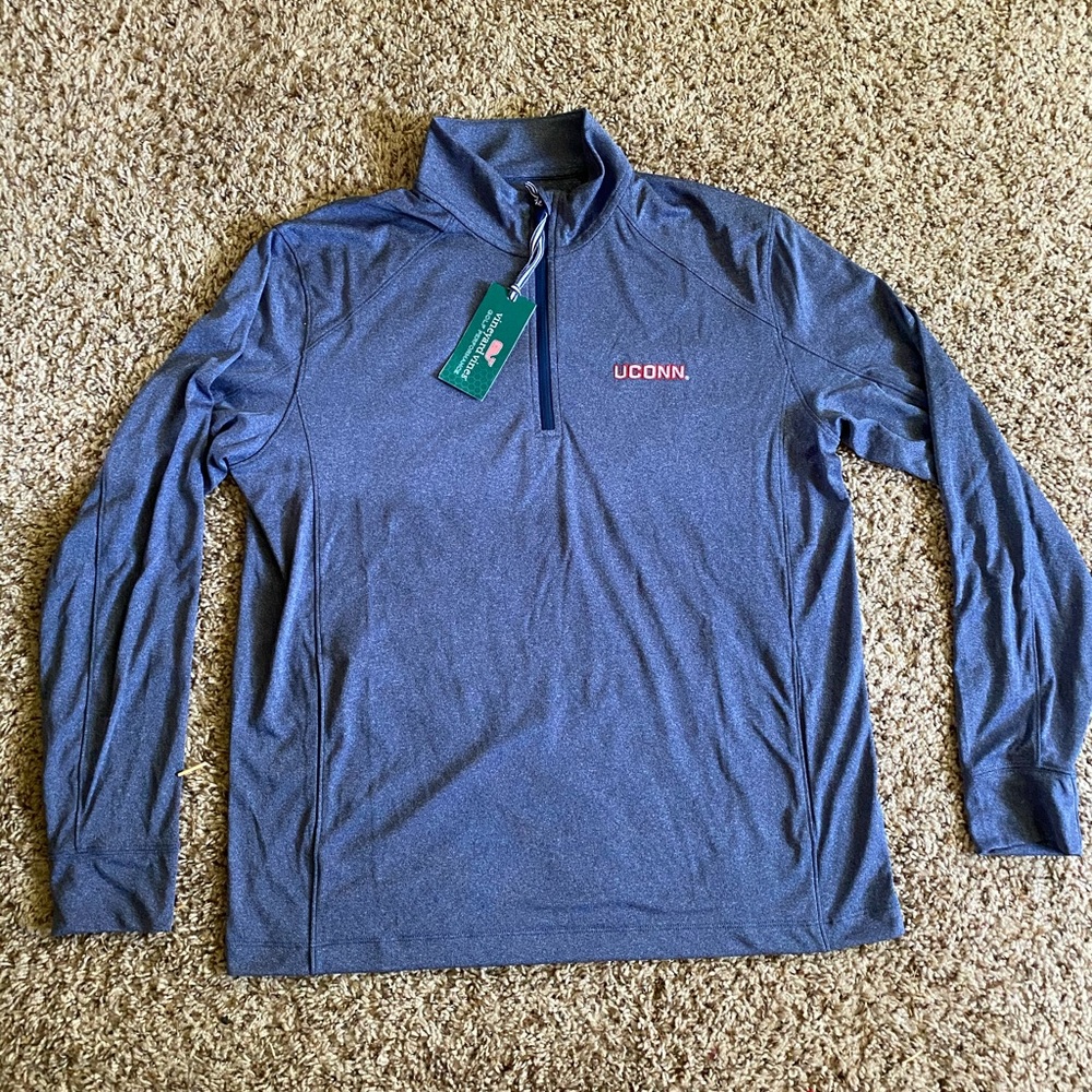 UConn Vineyard Vines Athletic Quarter ZIP